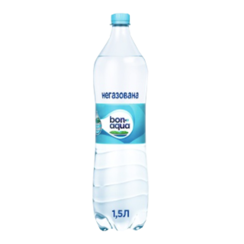 Вода питна BONAQUA, негазована, 1,5л